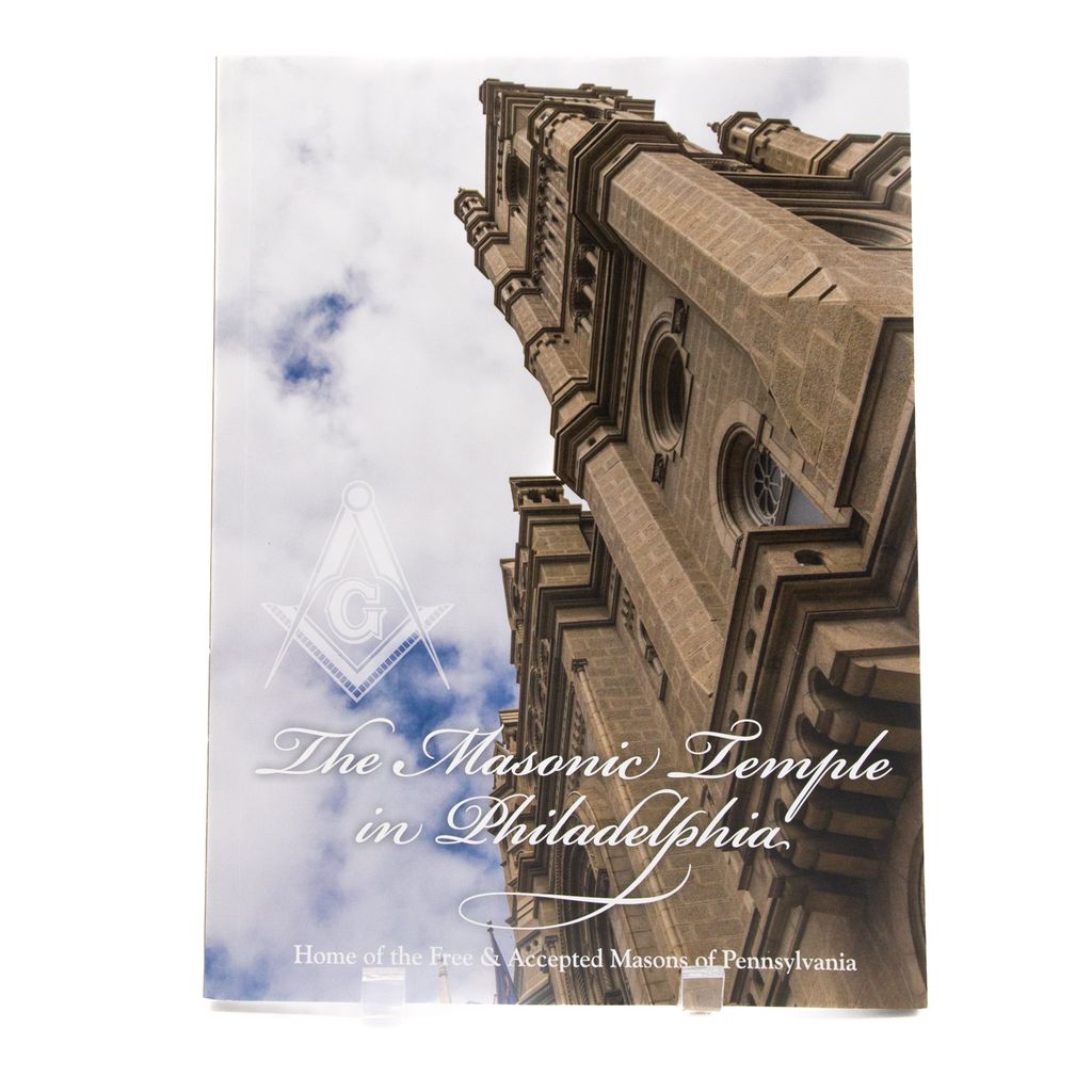 Book cover with Masonic Temple in Philadelphia design