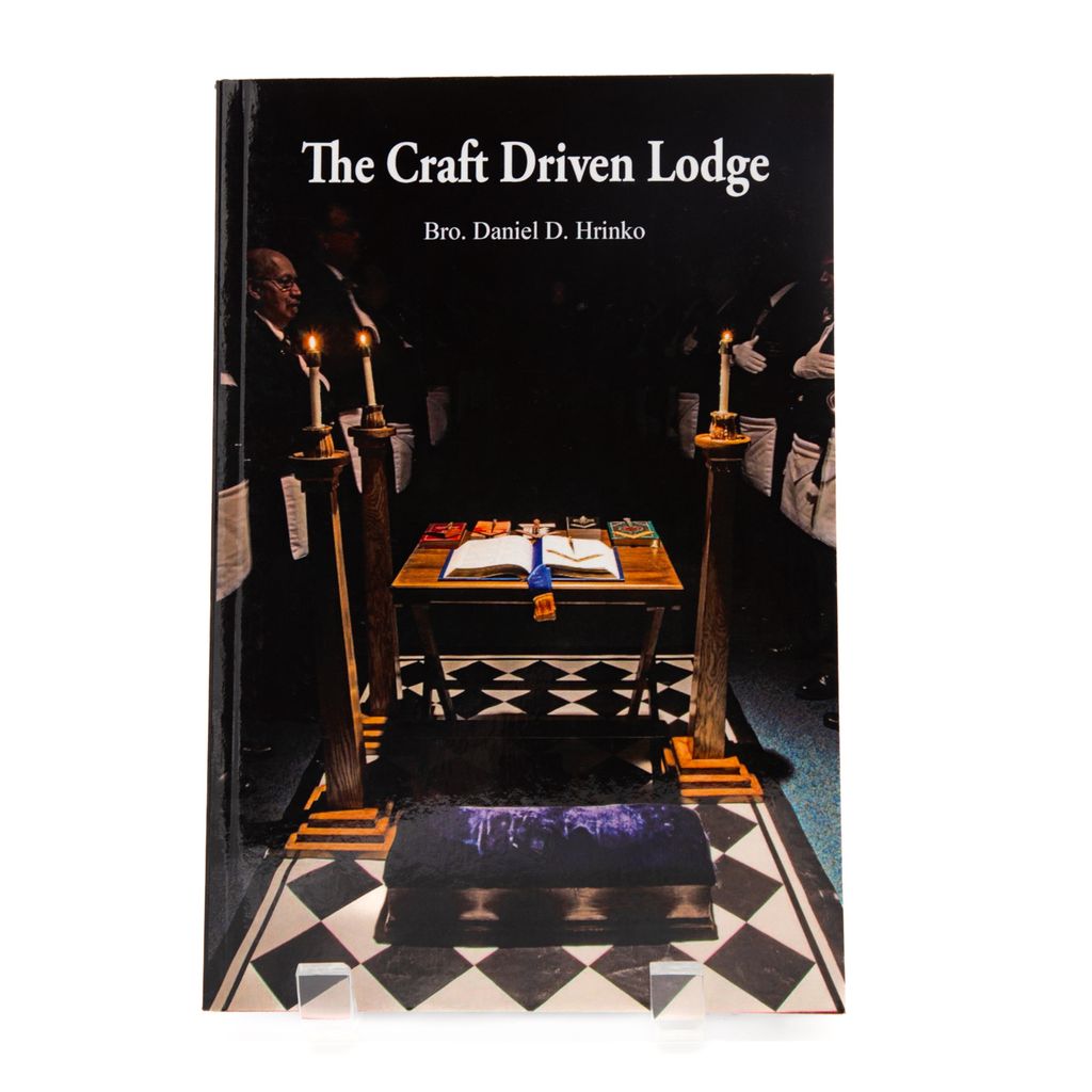 Book titled 'The Craft Driven Lodge' with a black cover featuring an indoor lodge scene.