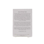 Notecard with text about the Masonic Temple on a white background