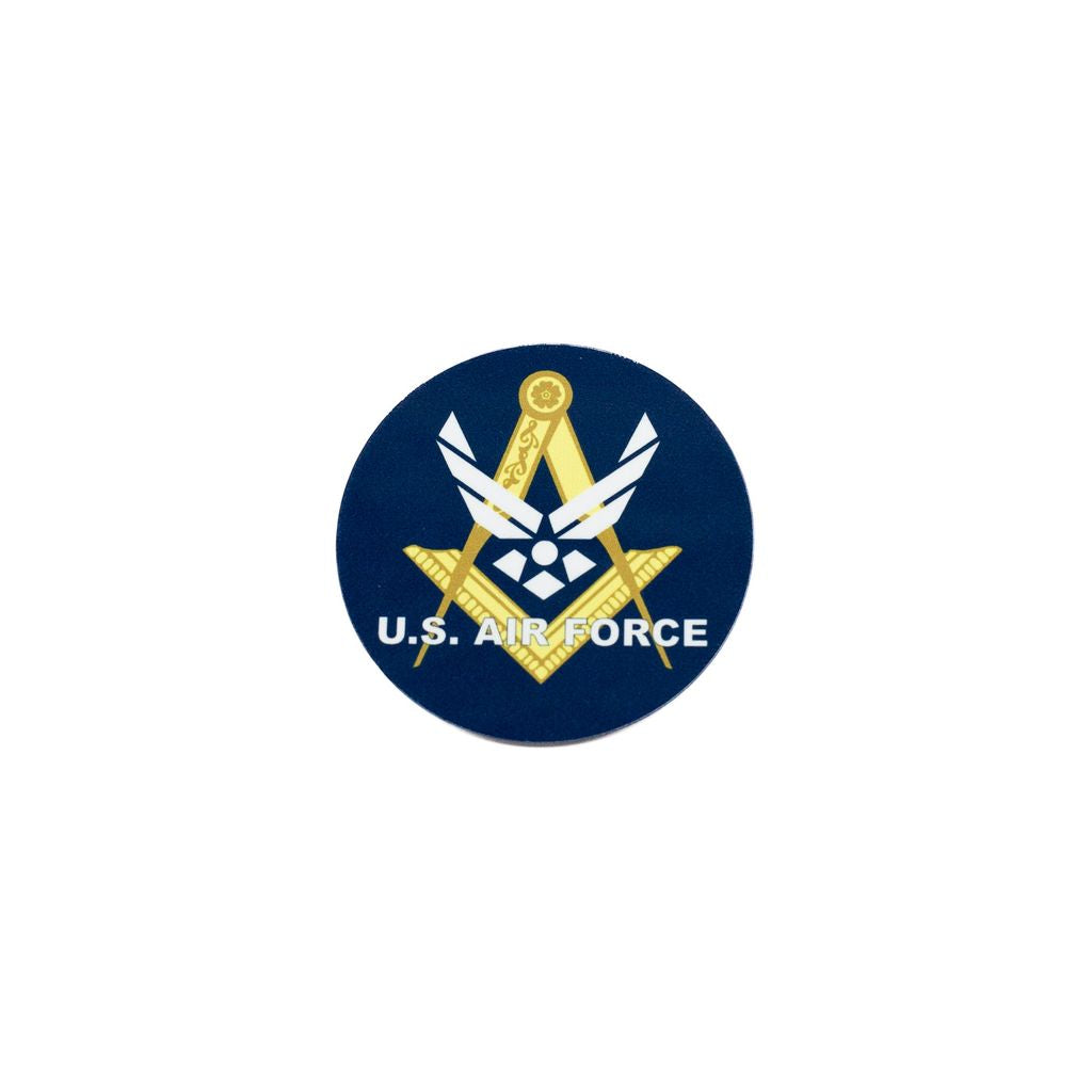 U.S. Air Force logo with Square and Compasses on a white background