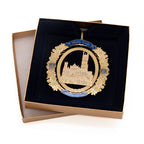 Decorative ornament with Masonic Temple design in a box