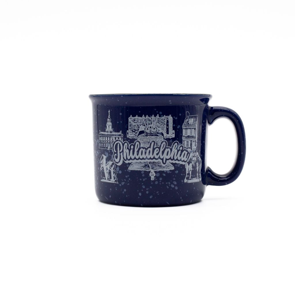 Blue Philadelphia Campfire Mug