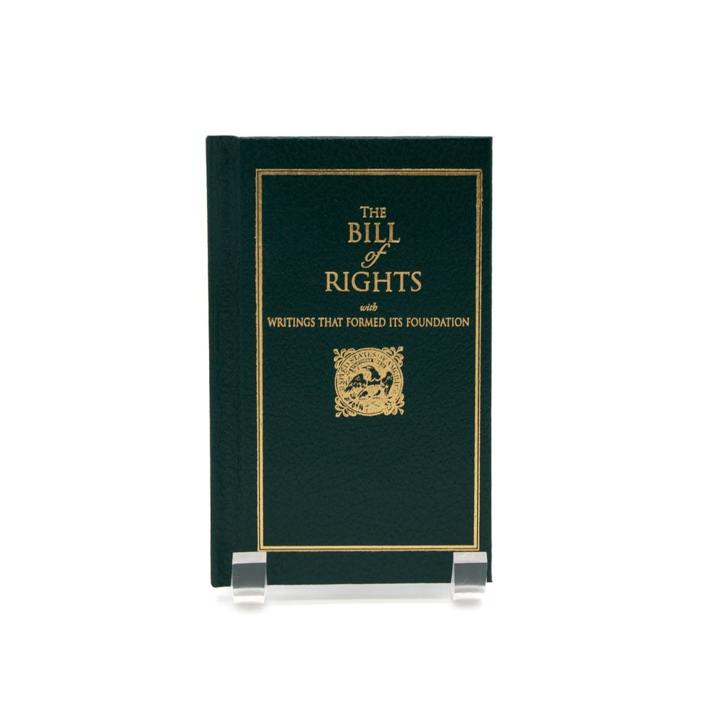 Book titled 'The Bill of Rights' on a white background