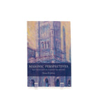 Book titled 'Masonic Perspectives' with a blue, cream and purple cover on a white background