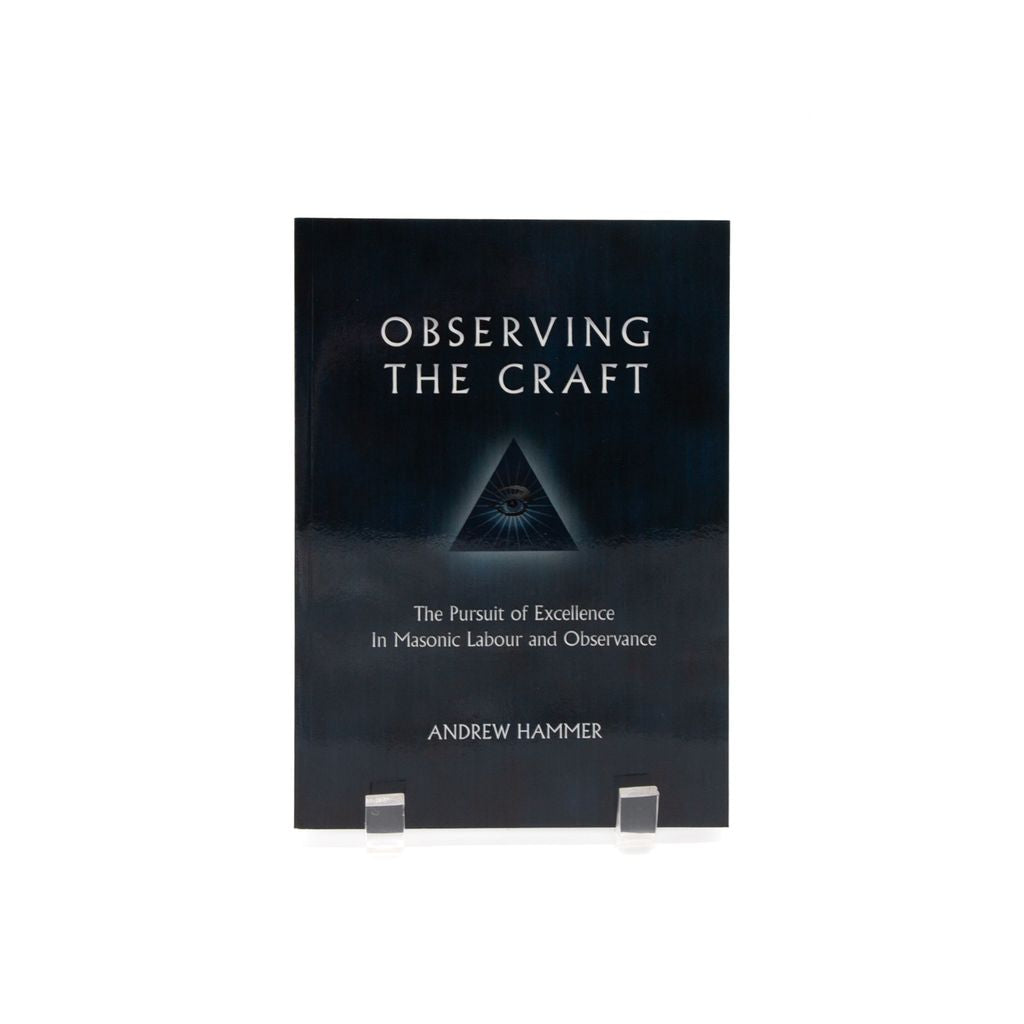 Book titled 'Observing the Craft' by Andrew Hammer on a black background